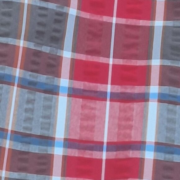 The North Face Seersucker Shirt QuickDry SS Alcoasta Red Plaid Button Up XXL 2XL - Picture 8 of 16